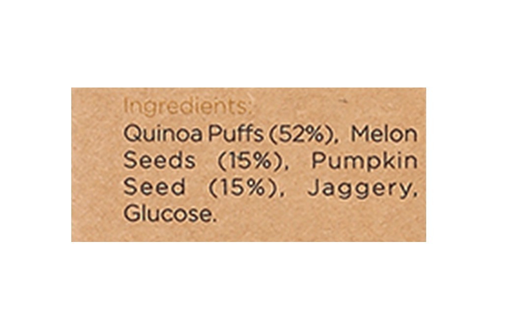 Organic Farmers Co. Crisps Jaggery Quinoa + Melon + Pumpkin Seeds   Box  100 grams